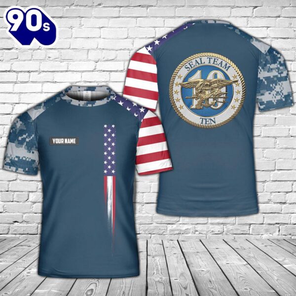 Custom US Navy SEAL Team 10 3D T-shirt