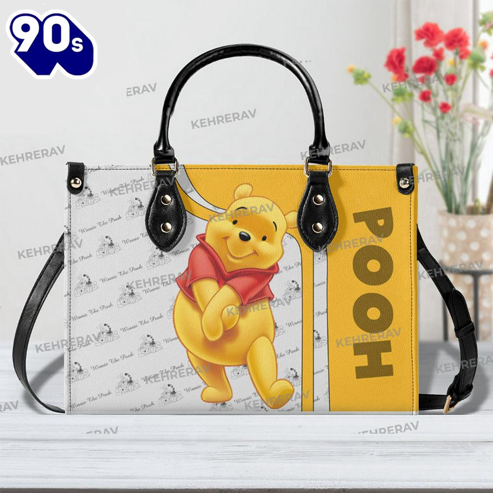 Custom Winnie The Pooh Leather Handbag Stylish Women Custom Winnie The Pooh Leather Handbag Stylish Women