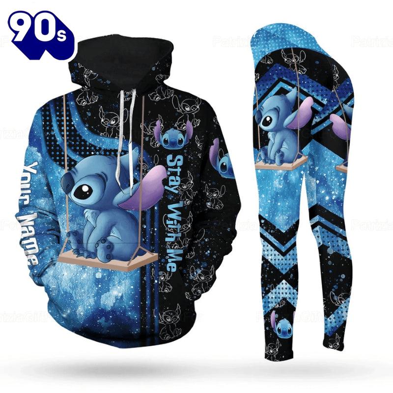 Customizable Stitch Pattern Hoodie And Leggings Set Customizable Stitch Pattern Hoodie And Leggings Set