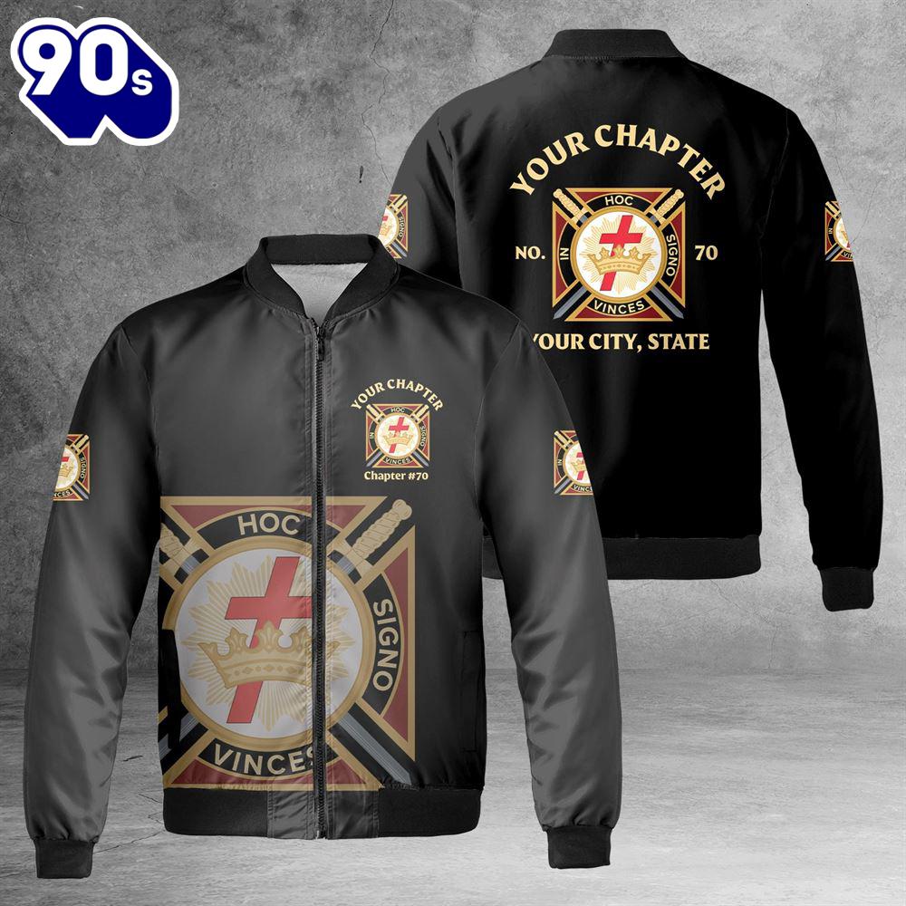 Customize Name Chapter Masonic Knights Templar Freemasonry AOP Fleece Bomber Jacket Customize Name Chapter Masonic Knights Templar Freemasonry AOP Fleece Bomber Jacket