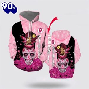 Customized Breast Cancer Rose Skull&hellip;