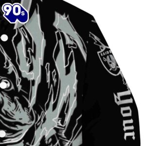 Customized Las Vegas Raiders Fishing Passion Black White Jacket