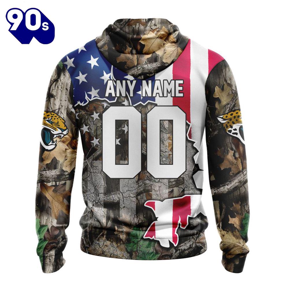 Customized NFL Jacksonville Jaguars USA Flag Camo Realtree Hunting Unisex Tshirt Customized NFL Jacksonville Jaguars USA Flag Camo Realtree Hunting Unisex Tshirt