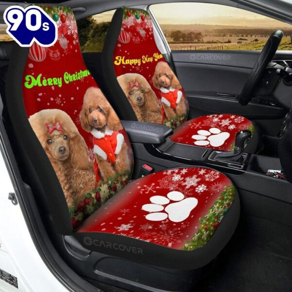 Cute Couple Poodles Car Seat Coverss   Gift For Christmas