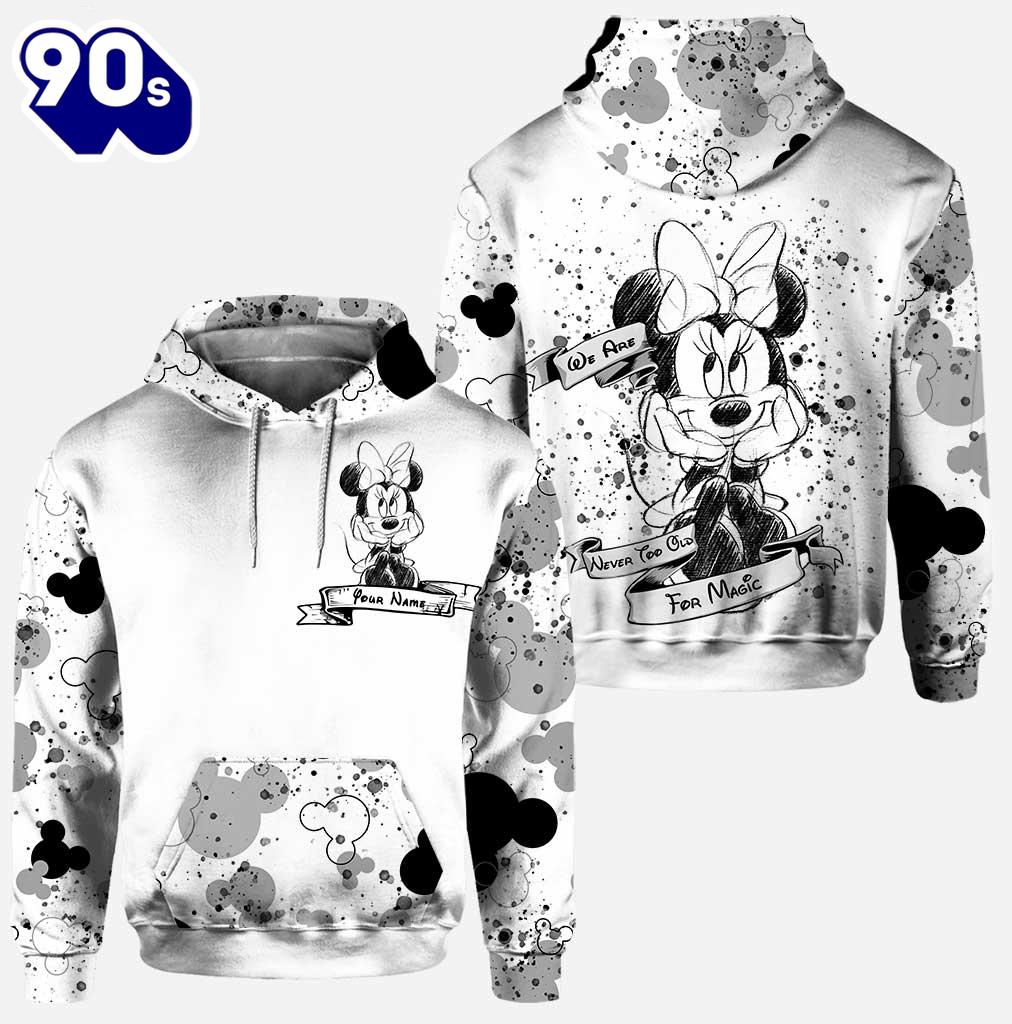 Cute Mickey Mouse Ears - Personalized Hoodie and Leggings Cute Mickey Mouse Ears - Personalized Hoodie and Leggings
