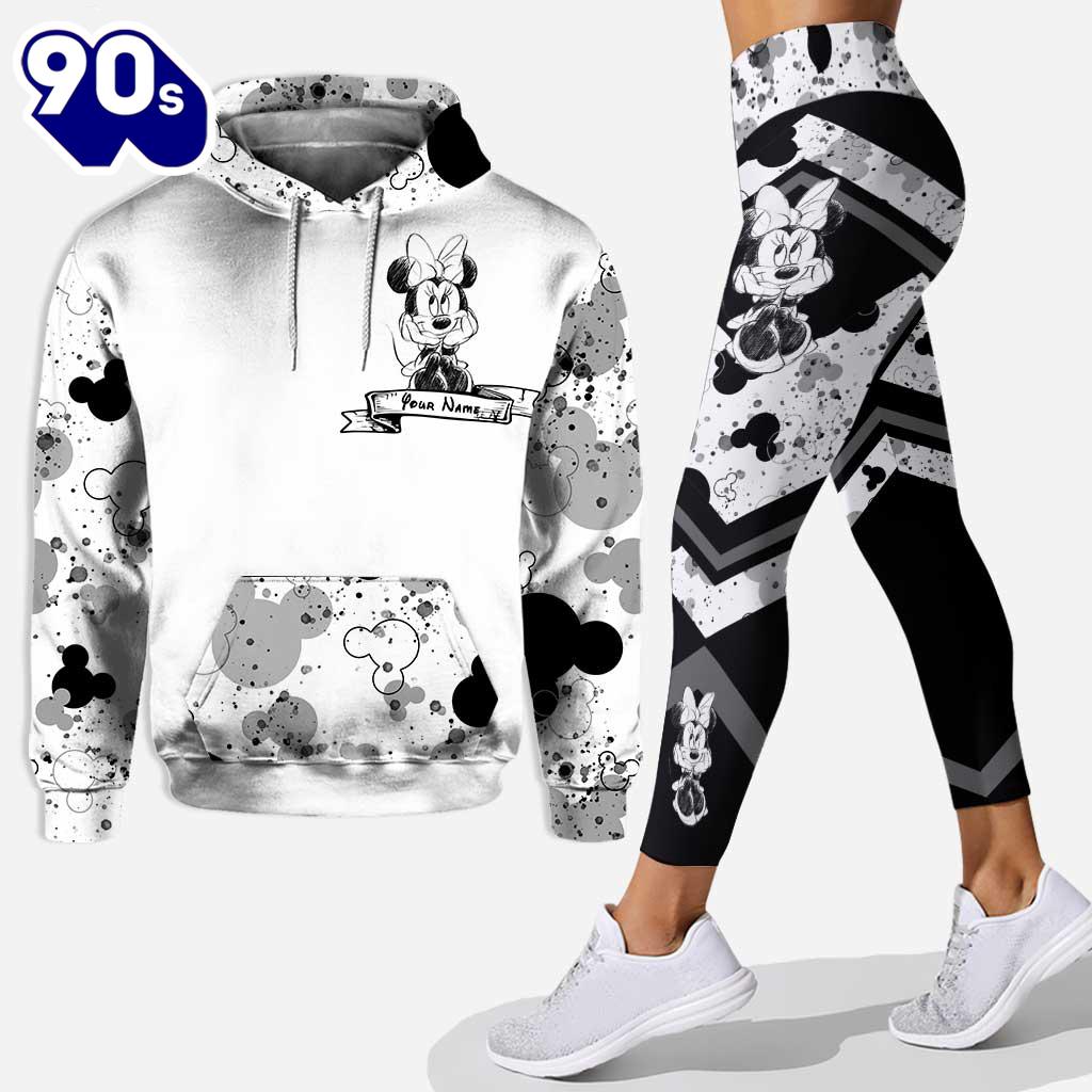 Cute Mickey Mouse Ears - Personalized Hoodie and Leggings Cute Mickey Mouse Ears - Personalized Hoodie and Leggings