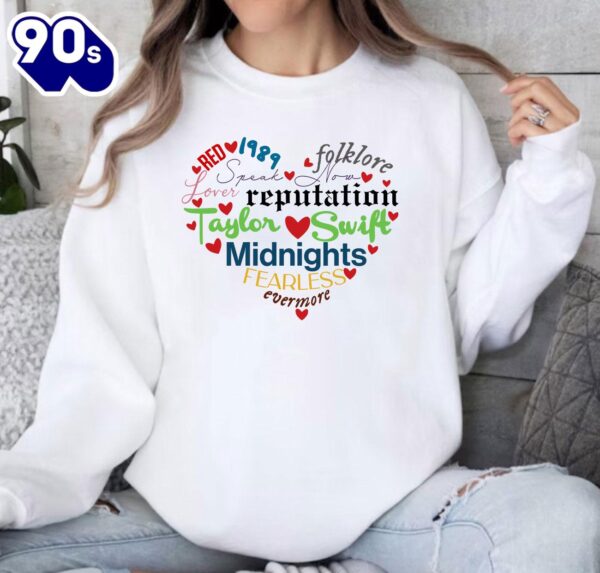 Cute Taylor Swift Album Valentine Taylor’s Version Sweatshirt, Taylor’s Version Shirt – Viralustee