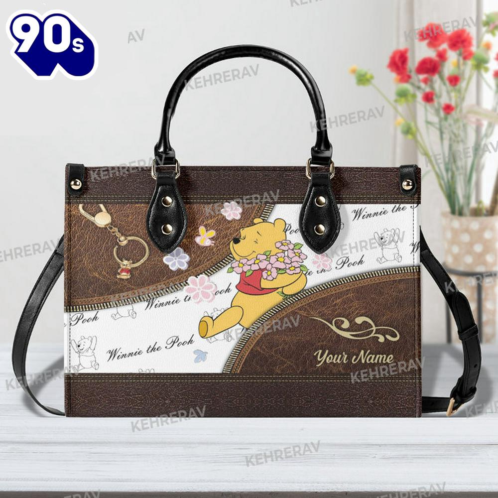Cute Winnie The Pooh Leather Handbag Cute Winnie The Pooh Leather Handbag