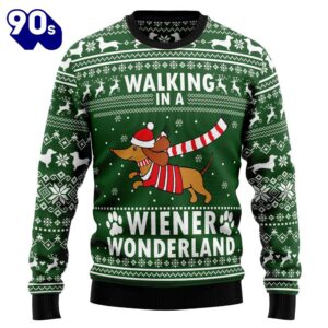 Dachshund Weiner Wonderland Ugly Christmas Sweater