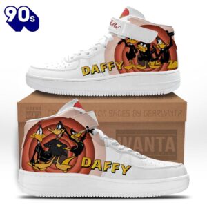 Daffy Duck High Top Air Force Shoes Custom Looney Tunes Sneakers