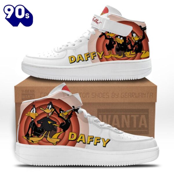 Daffy Duck High Top Air Force Shoes Custom Looney Tunes Sneakers