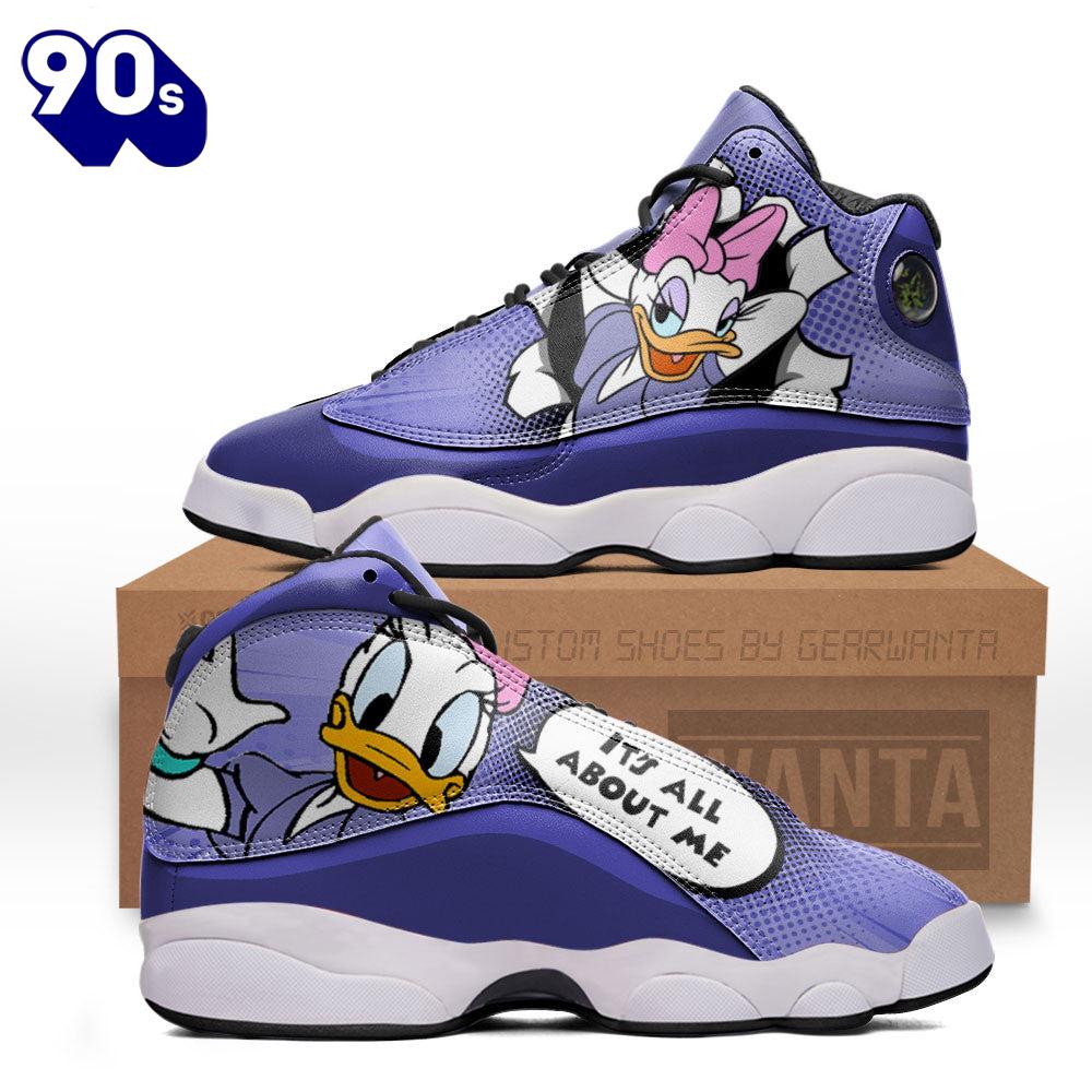Daisy Air Jordan 13 Sneakers Custom Comic Style Shoes Daisy Air Jordan 13 Sneakers Custom Comic Style Shoes