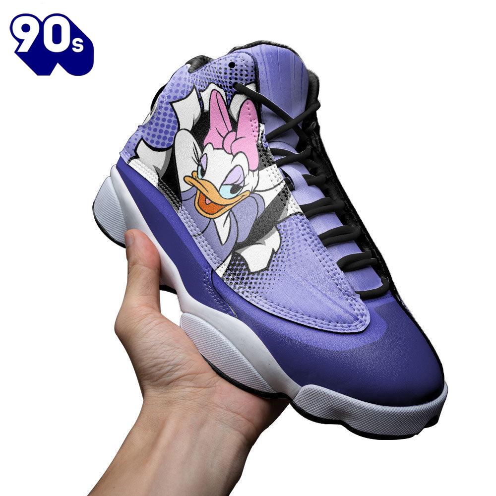 Daisy Air Jordan 13 Sneakers Custom Comic Style Shoes Daisy Air Jordan 13 Sneakers Custom Comic Style Shoes