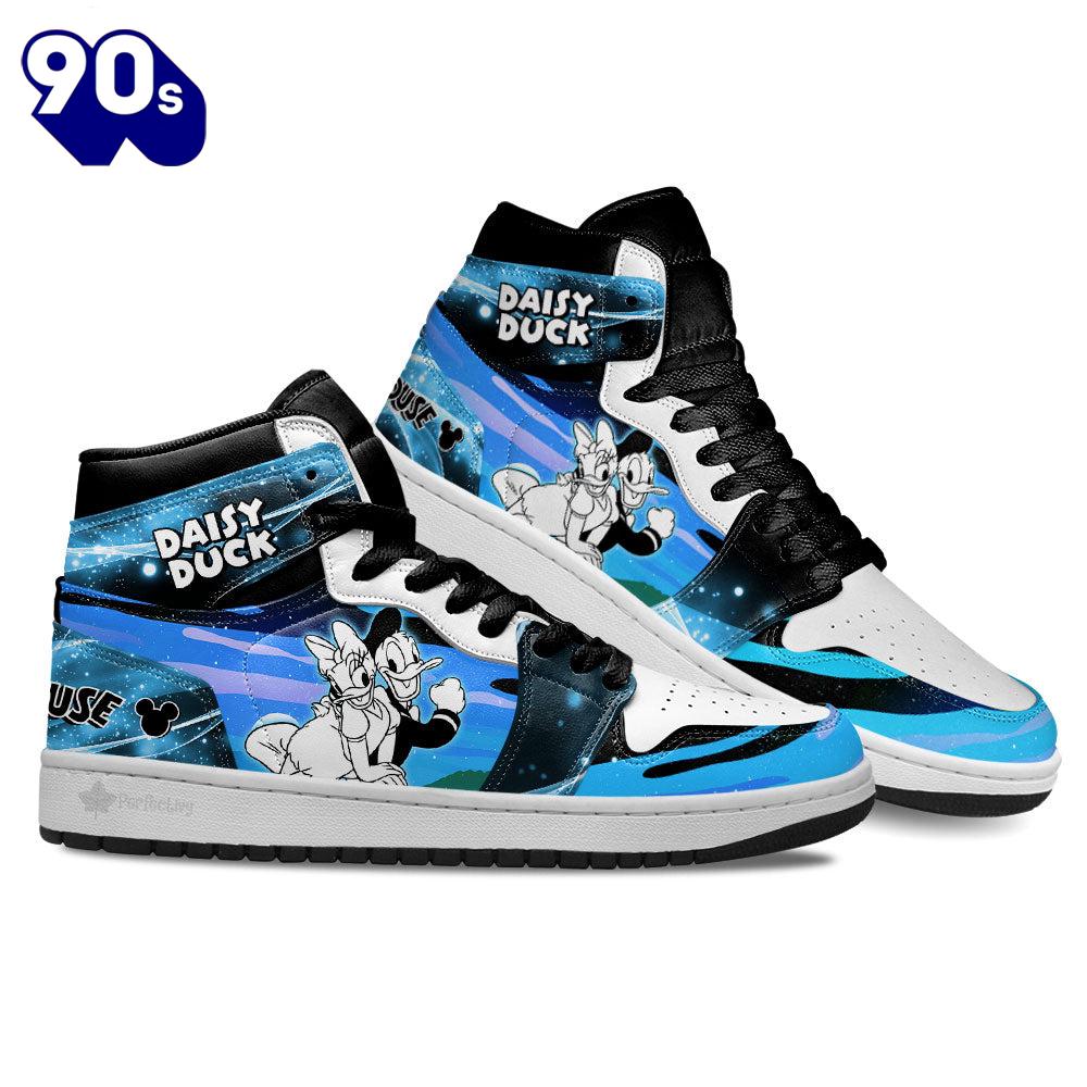 Daisy and Donald Silhouette J1 Shoes Custom For Fans Sneakers Daisy and Donald Silhouette J1 Shoes Custom For Fans Sneakers