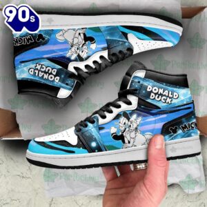 Daisy and Donald Silhouette J1 Shoes Custom For Fans Sneakers