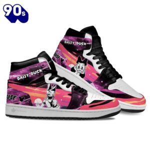 Daisy Duck Silhouette J1 Shoes Custom For Fans Sneakers
