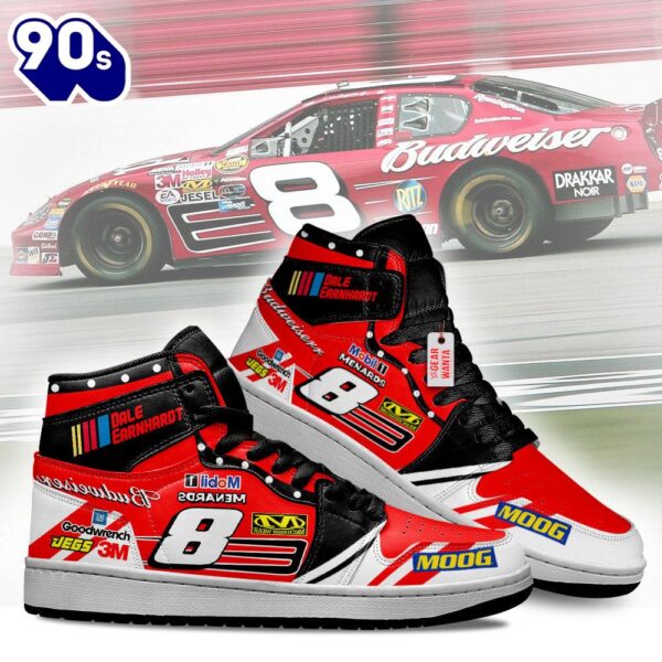 Dale Earnhardt J1 Shoes Custom Born on Date #8 Sneakers