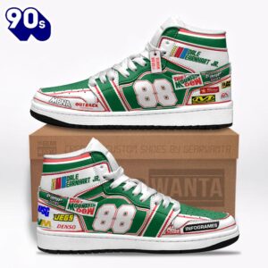 Dale Earnhardt Jr. J1 Shoes Retro Dew #88 Cars Race