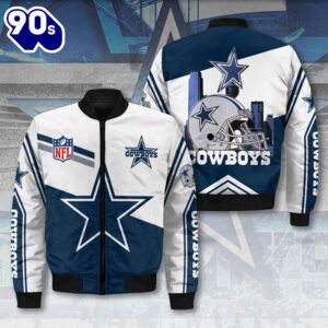 Dallas Cowboys 3D Bomber Jacket For Fans  For Fans