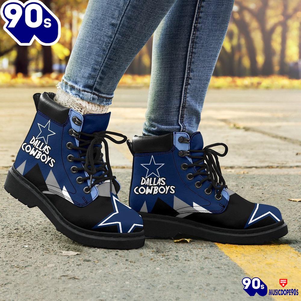Dallas Cowboys All Season Boots Casual Shoes Vegan Leather Custom Boot Shoes Dallas Cowboys All Season Boots Casual Shoes Vegan Leather Custom Boot Shoes