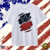 Dallas Cowboys and Wisconsin Badgers ripped skin logo T Shirt, Viral 2D Graphic Tee