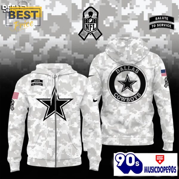 Dallas Cowboys Camo 2024 Salute to Service Hoodie, Jogger, Cap