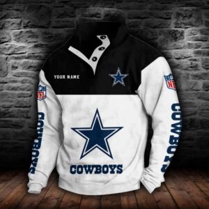 Dallas Cowboys Double Breasted Stand Collar Hoodie