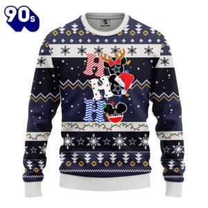 Dallas Cowboys HoHoHo Mickey Christmas Ugly Sweater