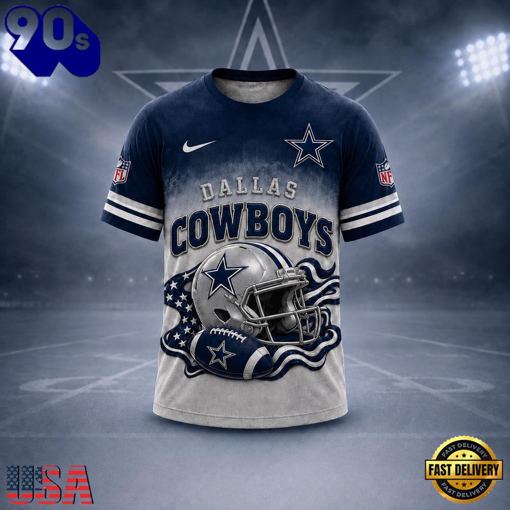 Dallas Cowboys NFL New 2026 Version All Over Print T Shirt Dallas Cowboys NFL New 2026 Version All Over Print T Shirt