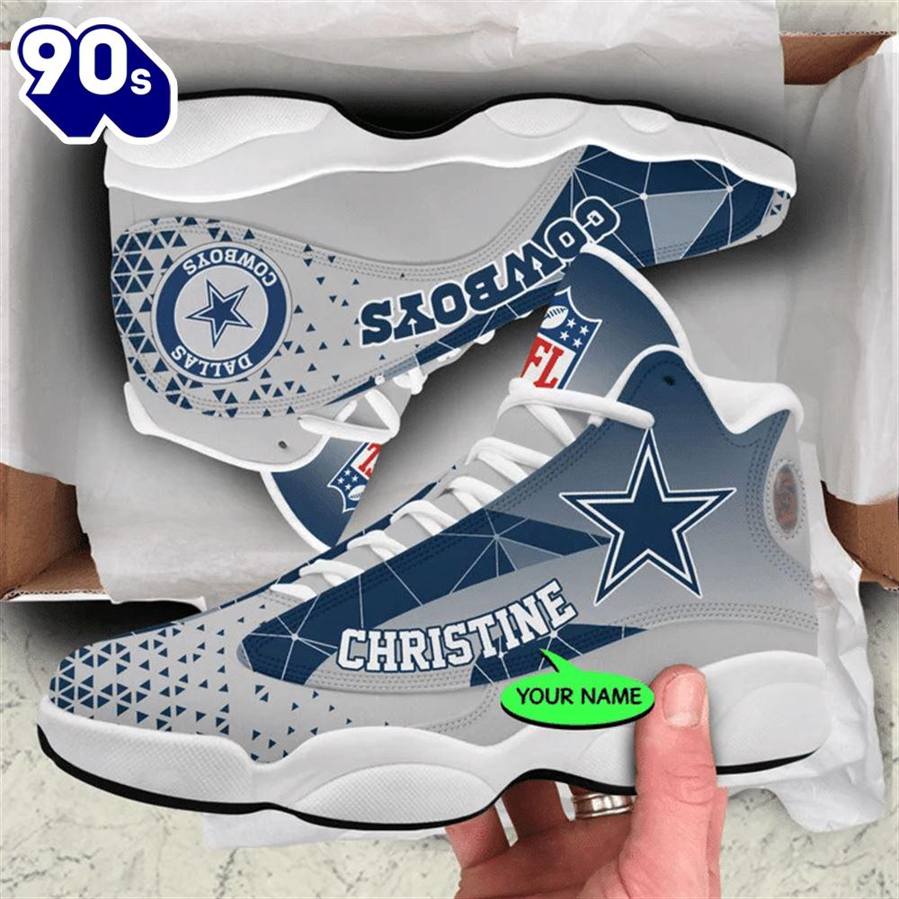 Dallas Cowboys NFL Personalized Jordan 13 Shoes Dallas Cowboys NFL Personalized Jordan 13 Shoes