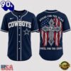 Dallas Cowboys NFL Stand For The Flag Kneel For The Cross Baseball Jersey Shirt , Trending NFL Jersey