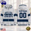 Dallas Cowboys NFL Varsity Stripe Zip Hoodie, NFL Trending Shirt