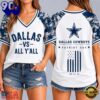 Dallas Cowboys NFL vs All Y’ All United We Stand V Neck T Shirt, NFL Fan V Neck Shirt