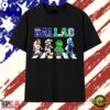 Dallas Rangers Cowboys Stars and Mavericks mascot road on corsswark T Shirt, Viral 2D Graphic Tee