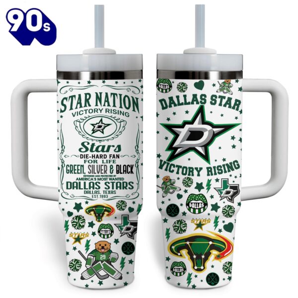 Dallas Stars NHL Custom Stanley Quencher 40oz Stainless Steel Tumbler With Handle   – NHL Tumbler 40oz