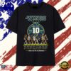 Dallas Wings 10th Anniversary 2016 2026 Signatures WNBA T Shirt , Viral 2D Graphic Tee