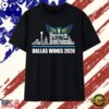 Dallas Wings 2026 Skyline Roster Word Art Basketball T Shirt , Trend Design Shirt