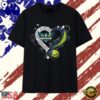 Dallas Wings Go Wings Rhinestone Heart T Shirt , Viral 2D Graphic Tee
