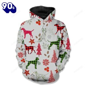 Dalmatian Dog Love Christmas Hoodie…