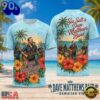 Dave Matthews Band Hawaiian Vibes Sunset Palm and Hibiscus 2026 3D Shirt , Viral 3D Music Tee