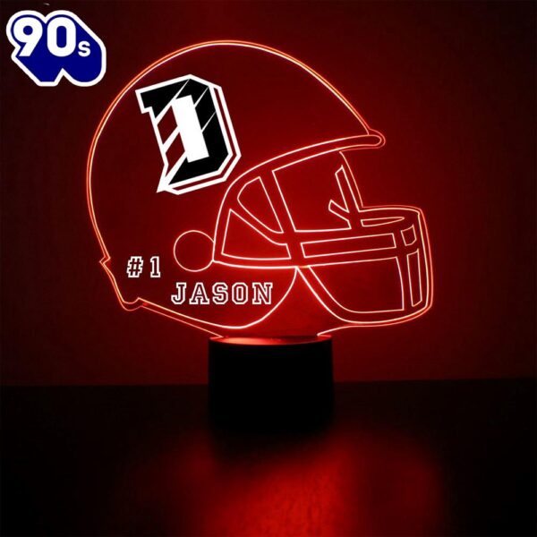 Davidson Wildcats Football Helmet Led Sports Fan Lamp Custom Light Gift Christmas