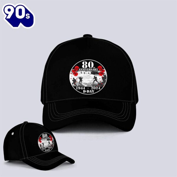 D-Day 80th anniversary Poppy badge Remembrance Day Poppy Lest We Forget Baseball Cap  Gift For Veteran Day