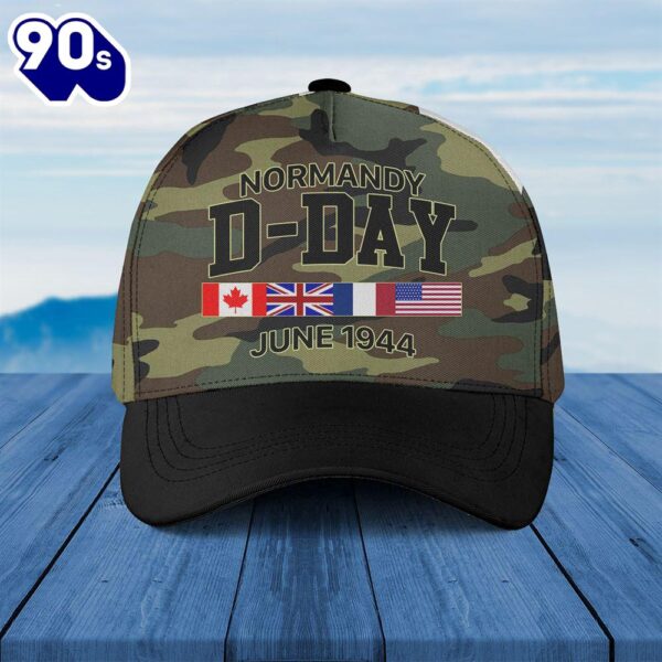 D-Day Normandy Baseball Cap  Gift For Veteran Day