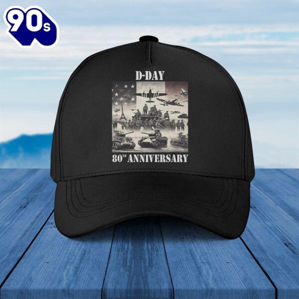 D-Day of the Normandy landings – 80th anniversary Baseball Cap  Gift For Veteran Day