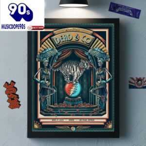 Dead And Company Live At Sphere Las Vegas Limited Edition Concert On April 17 2025 White Bengal Tiger In The Circuswork Canvas