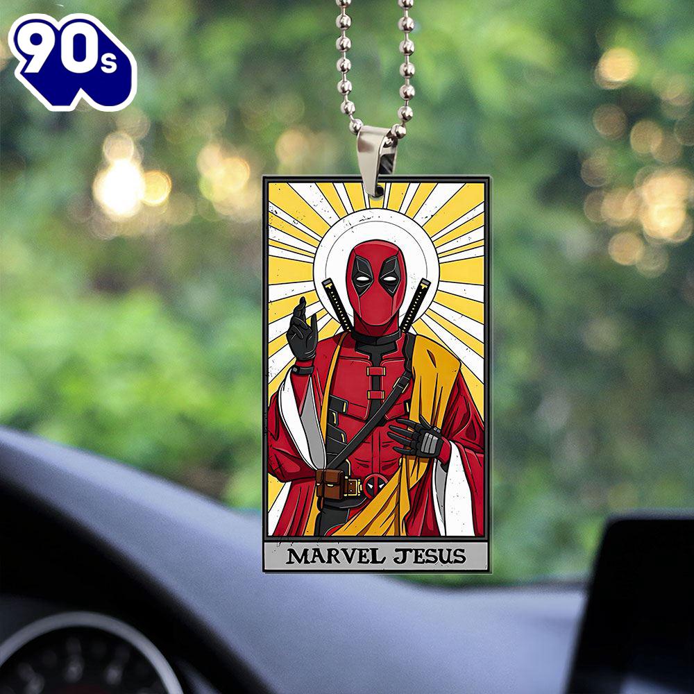 Deadpool Custom Shape 2-sided Acrylic Car Ornament  Christmas Day Deadpool Custom Shape 2-sided Acrylic Car Ornament  Christmas Day