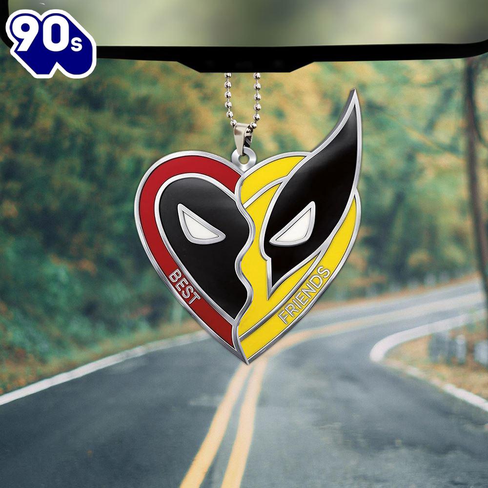 Deadpool x Wolverine Custom Shape 1-sided Acrylic Car Ornament  Christmas Day Deadpool x Wolverine Custom Shape 1-sided Acrylic Car Ornament  Christmas Day