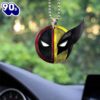 Deadpool x Wolverine Custom Shape 2-sided Acrylic Car Ornament  Christmas Day