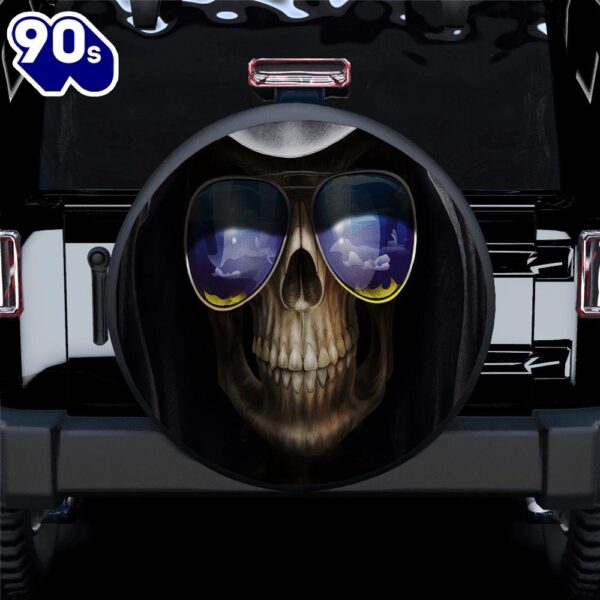 Death Funny Skull Sunglasses Car Spare Tire Covers Gift For Campers  Gift Halloween
