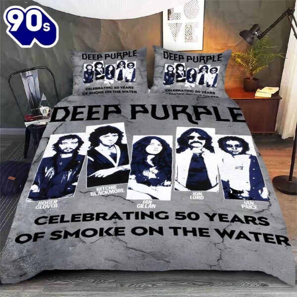 Deep Purple Christmas For Fans Bedding Set Decor Home